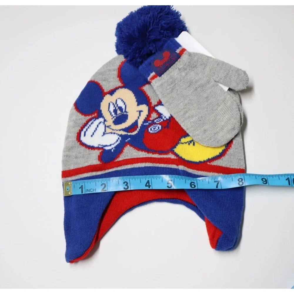Toddler‎ Boys Mickey Mouse Hat and Mitten Set 2-Piece - One Size